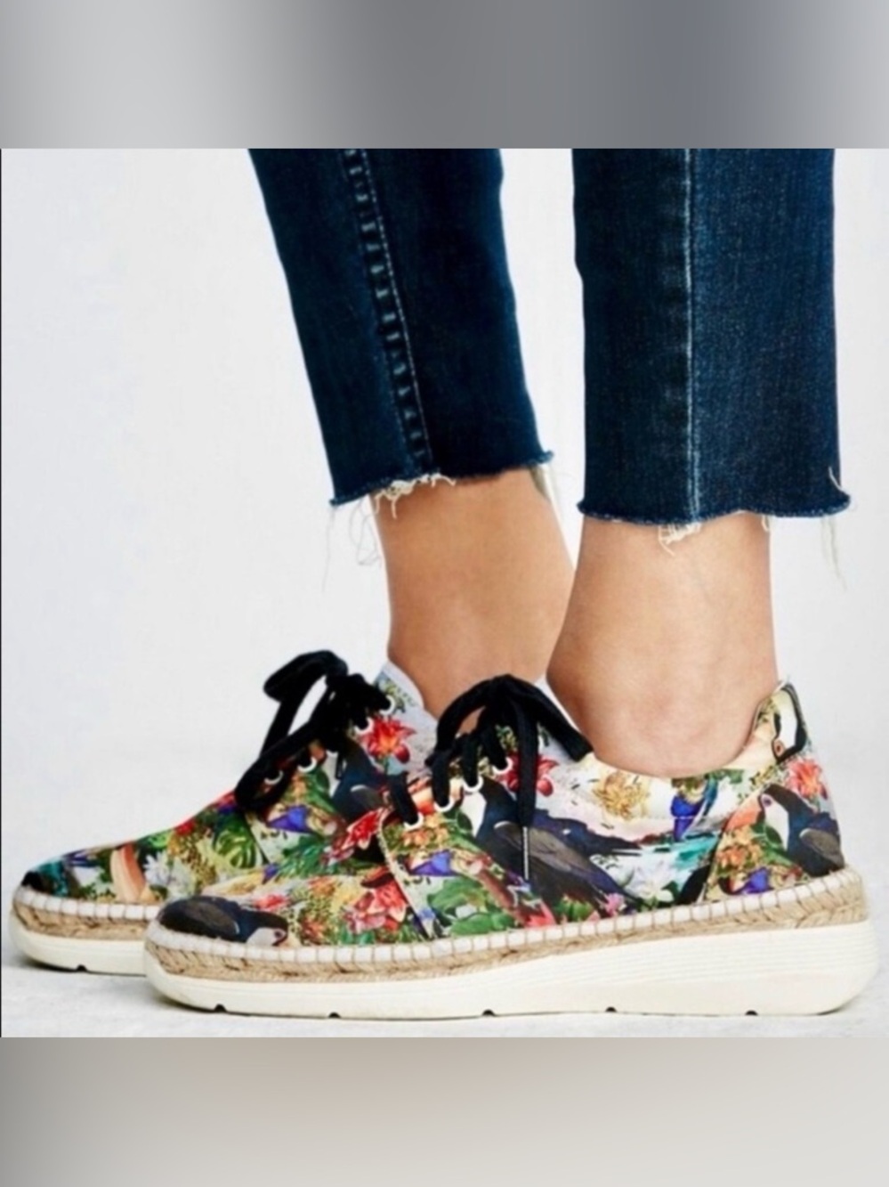 Free People Jackson Espadrille Tropical Sneaker size EU38/7.5